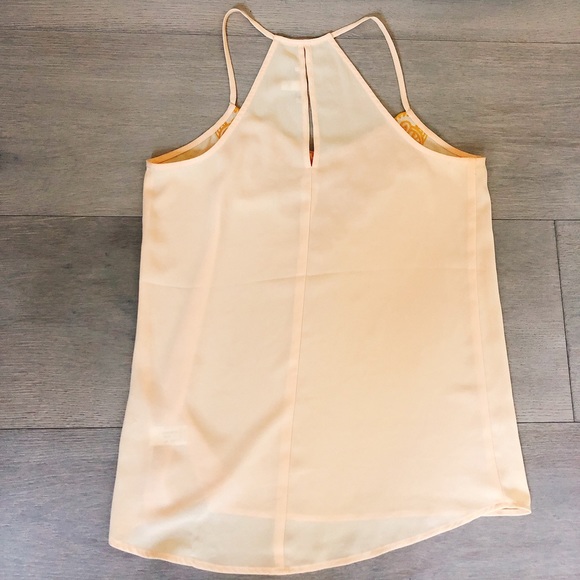 Yellow, Chiffon, Tank Top - Picture 2 of 2